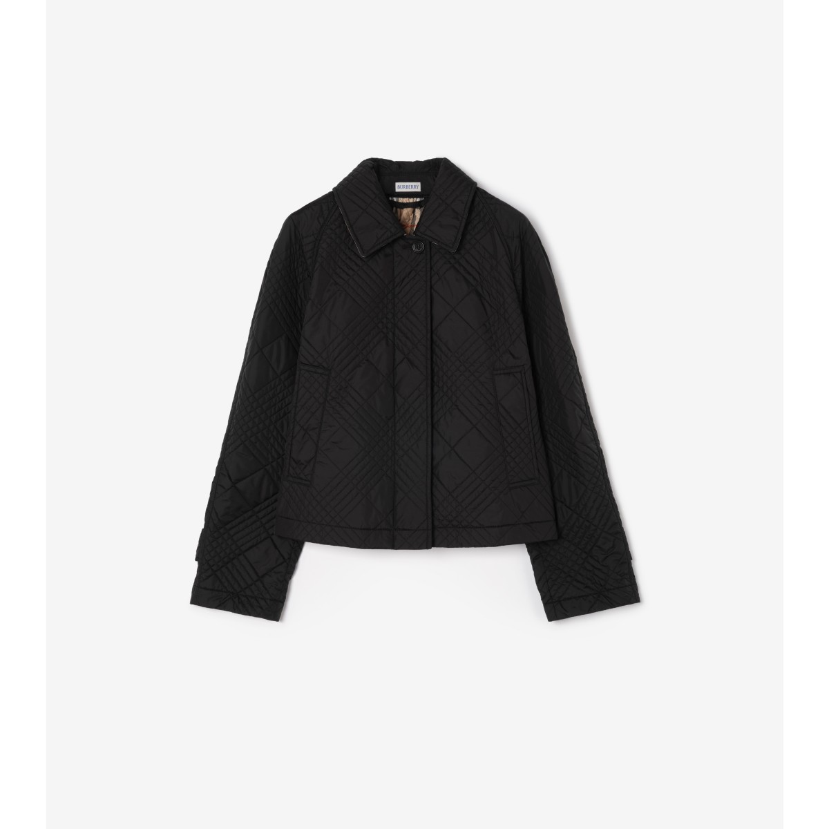  Check Quilted Nylon Tiffield Jacket