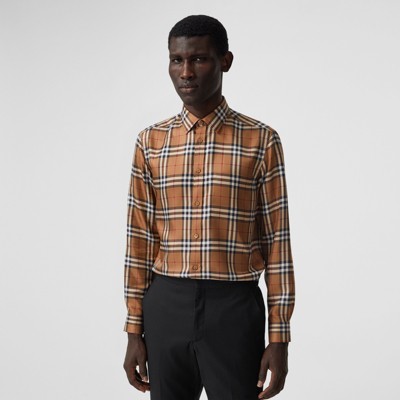 burberry shirt mens white