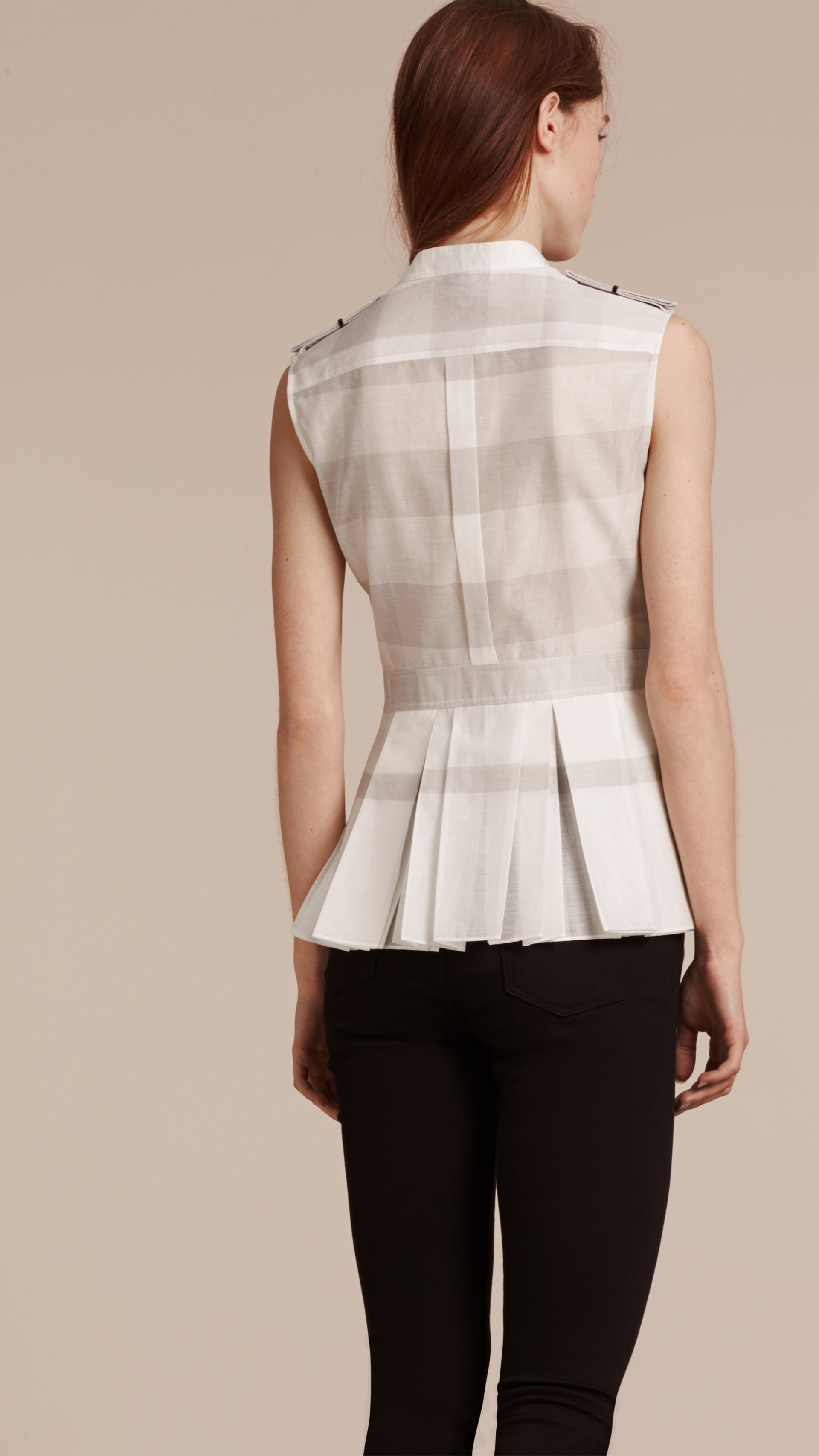 peplum white shirt