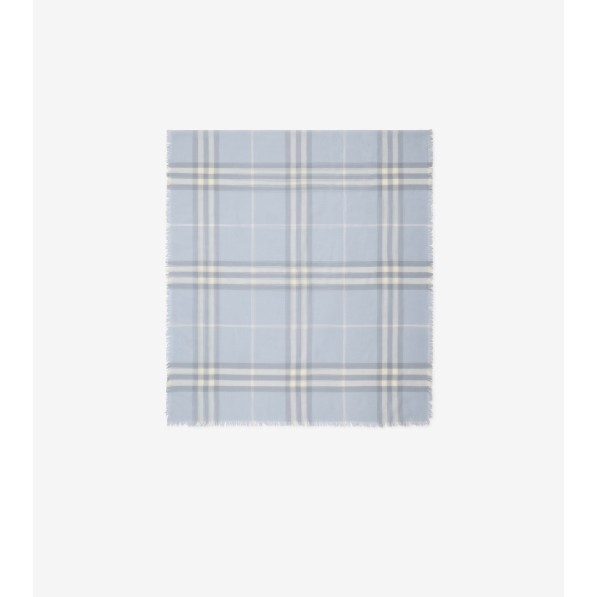 Burberry Wide Check Wool Scarf