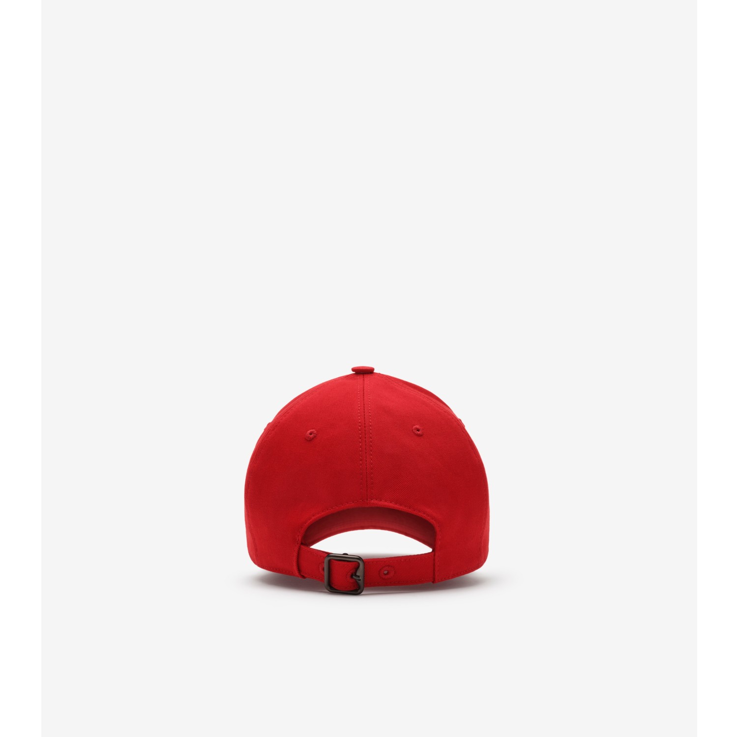 Thistle Shield Gabardine Baseball Cap in Poppy red - Men | Burberry® Official