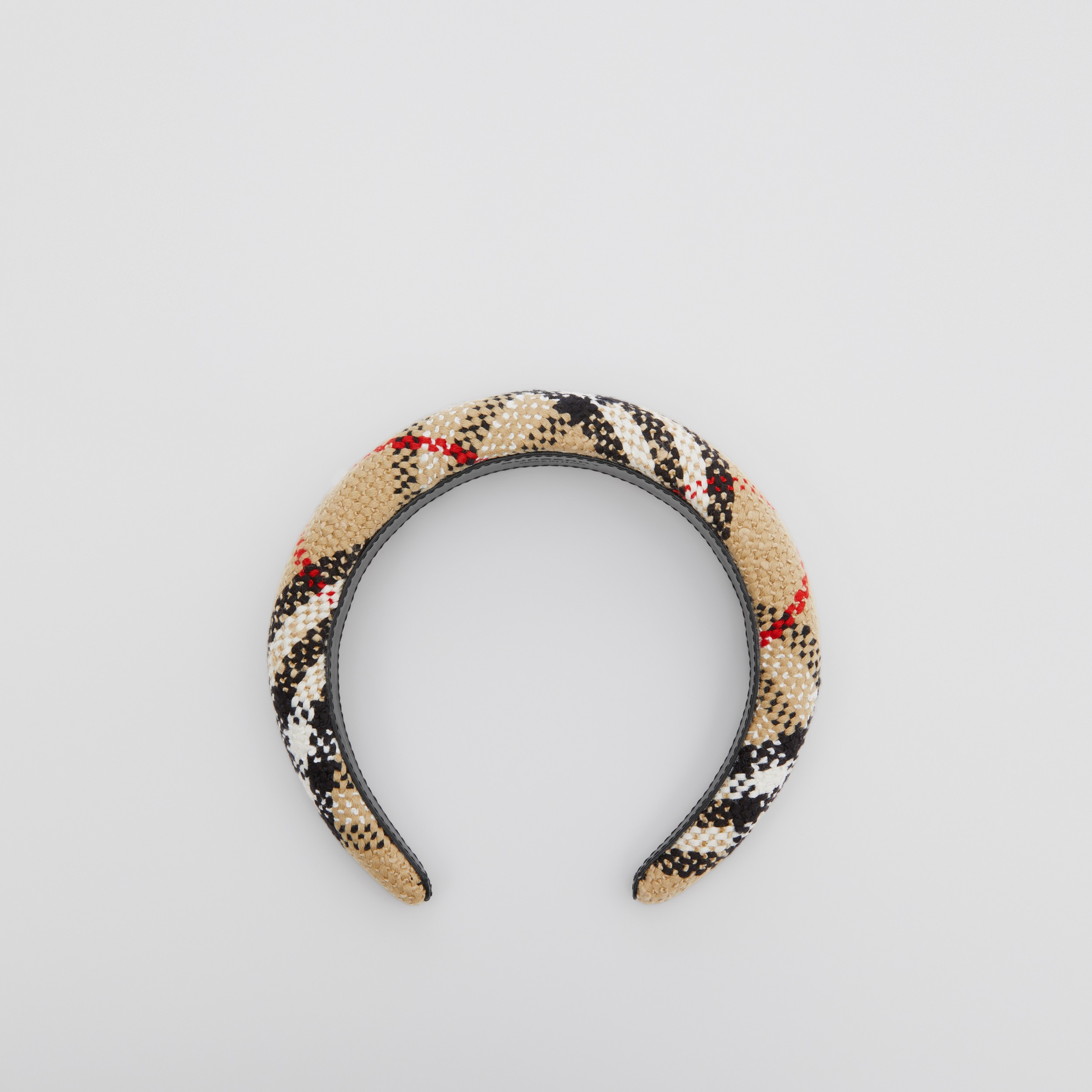 Vintage Check Bouclé Hairband in Archive Beige | Burberry® Official - 1