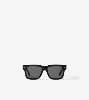 Square Frame Sunglasses in Black - Men | Burberry® Official