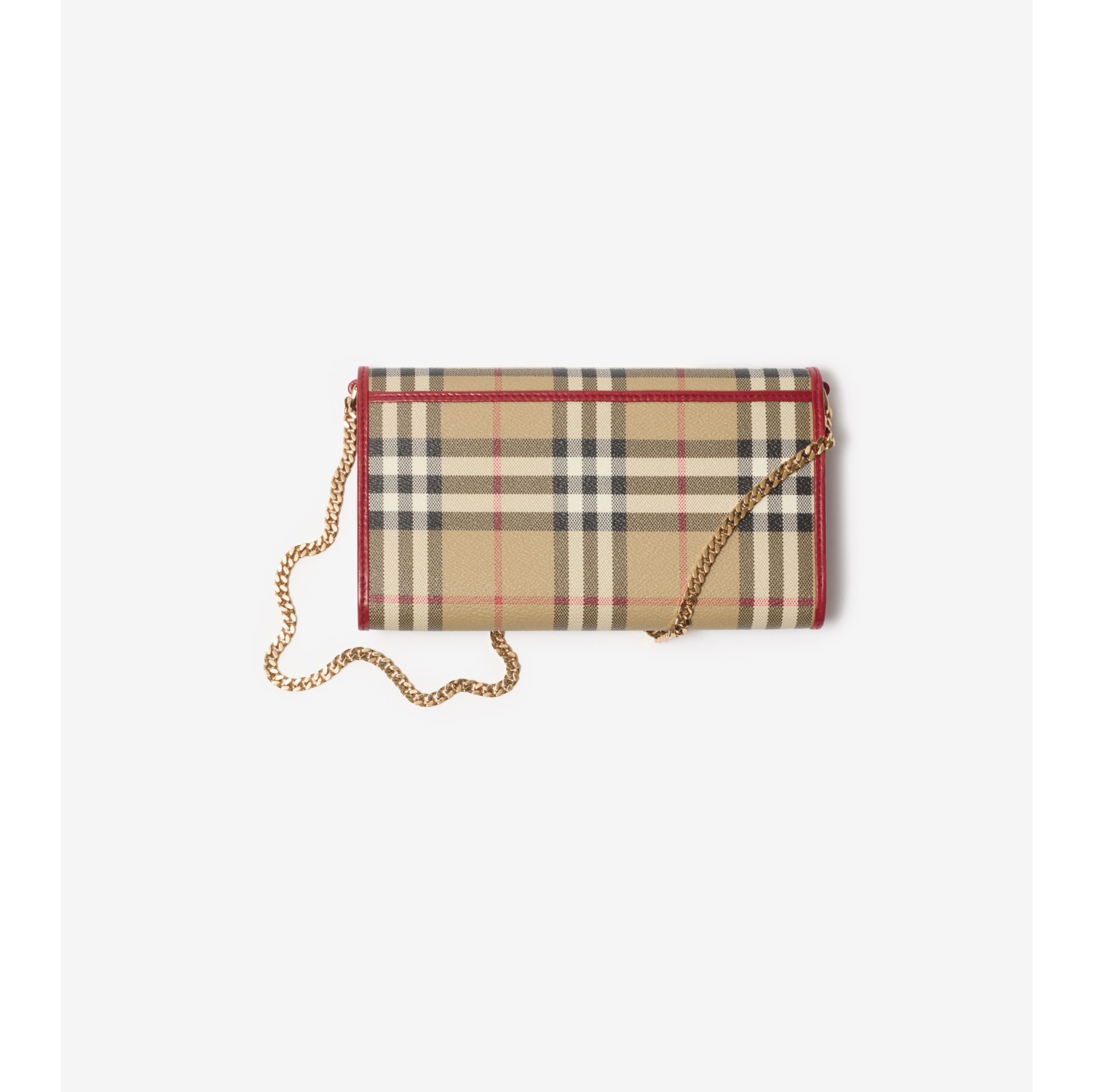 Check Chain Strap Wallet