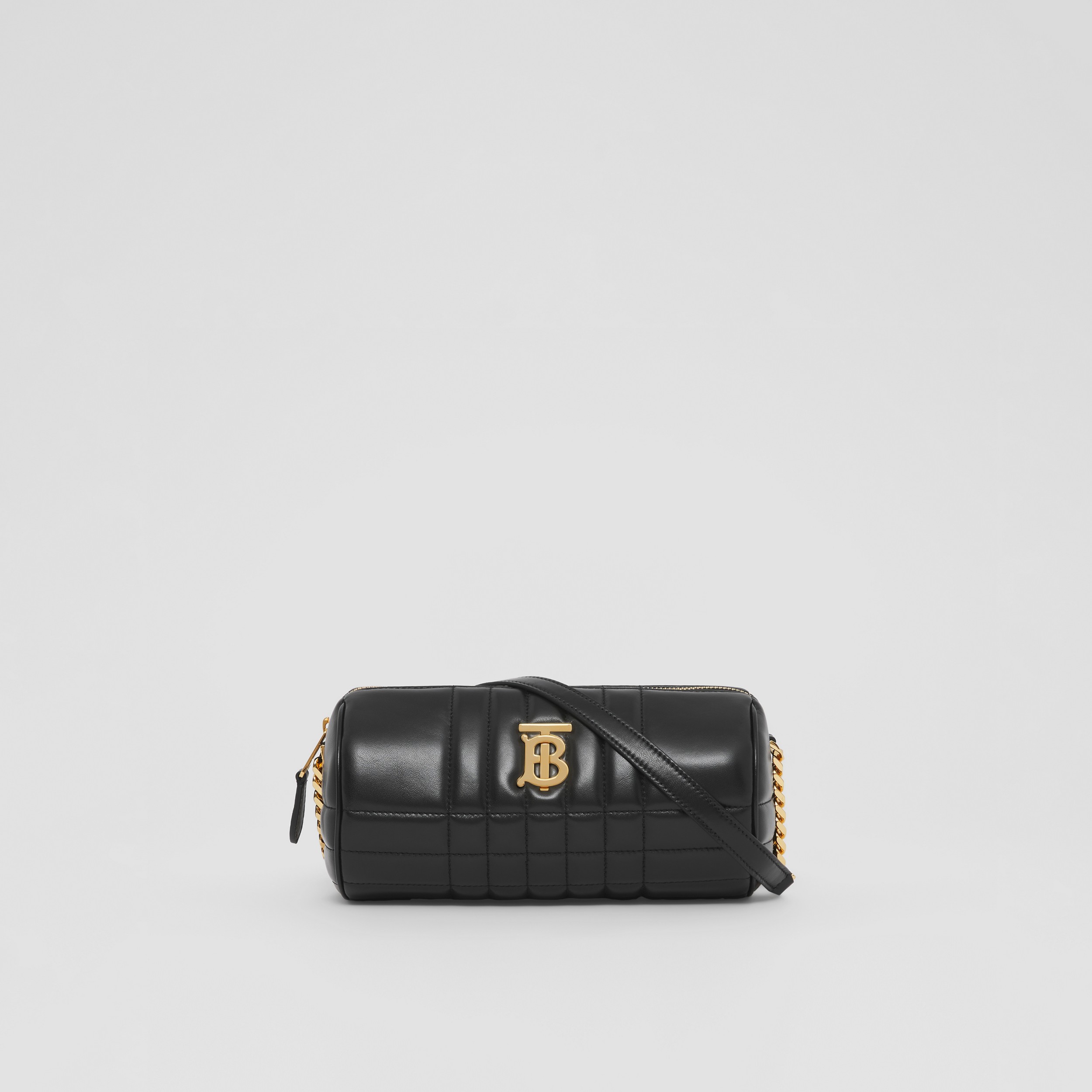 Quilted Leather Lola Barrel Bag in Black - Women | Burberry® Official - 1