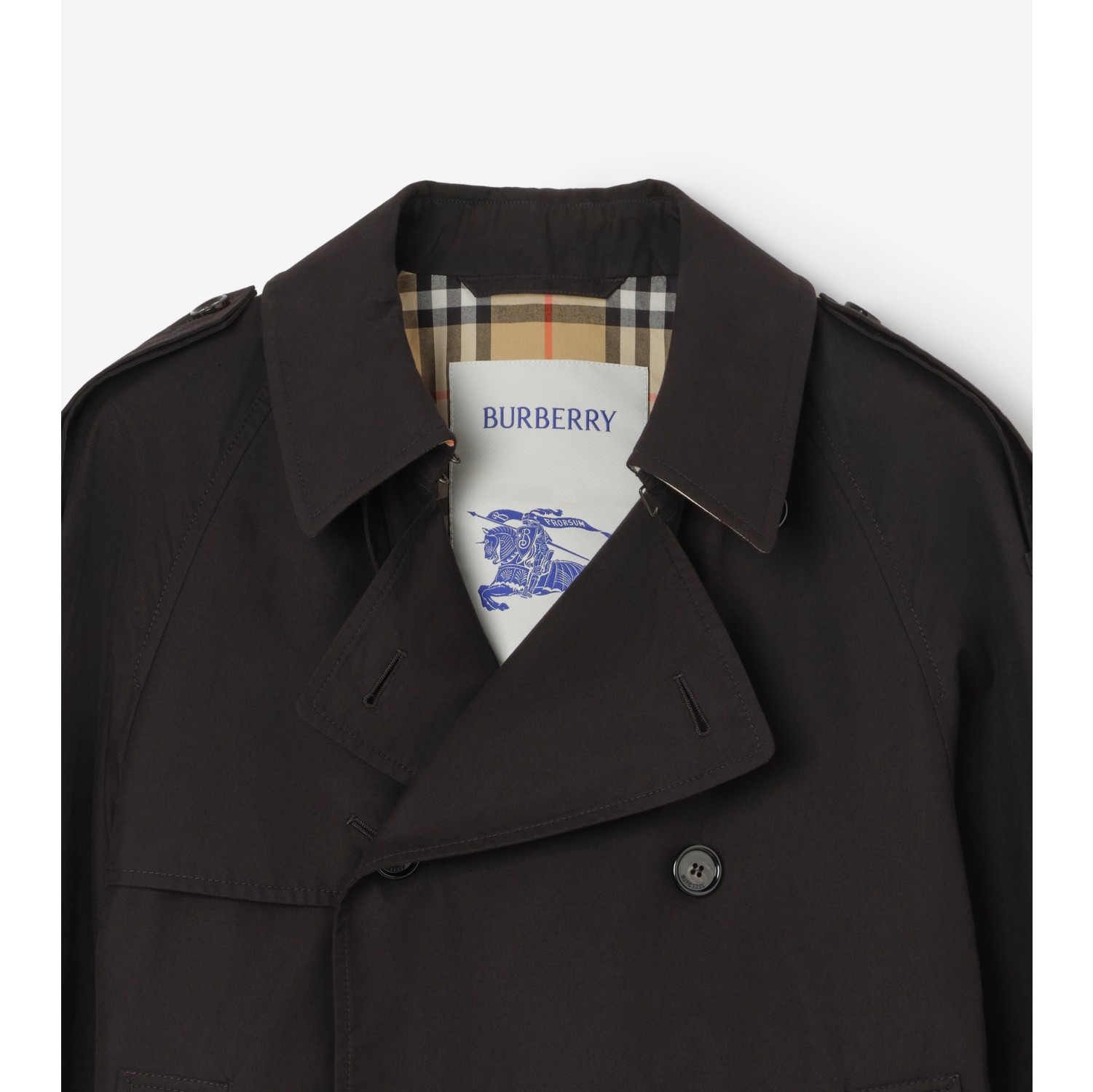 Cropped Tropical Gabardine Leadenham Trench Coat