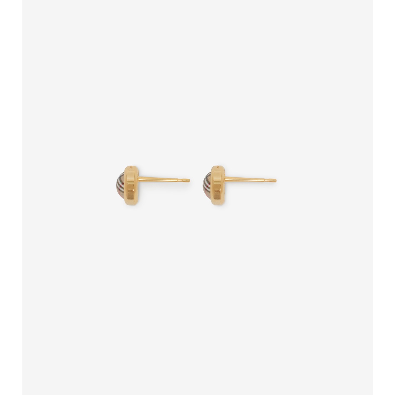 Check Stud Earrings