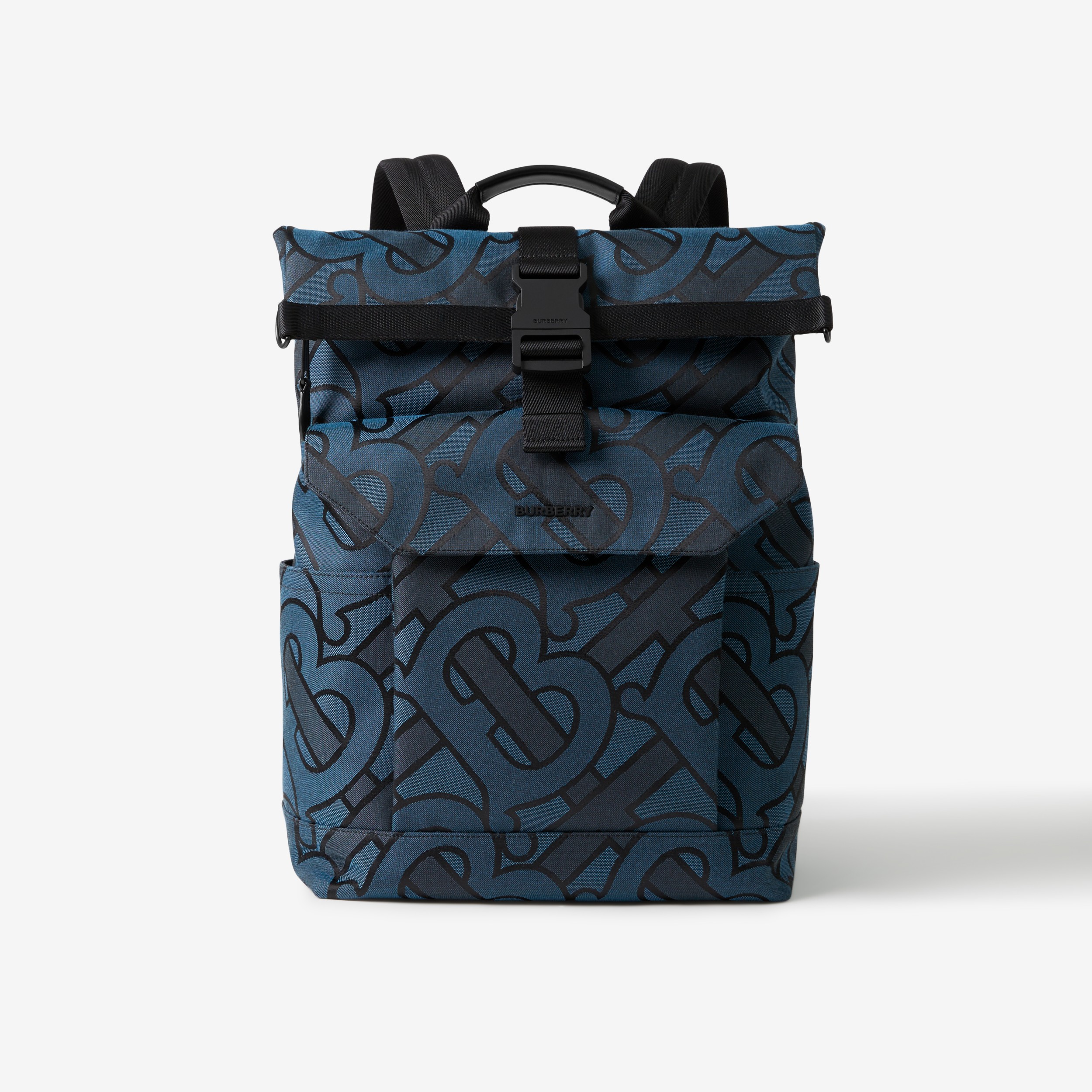 Monogram Jacquard Orville Backpack in Navy - Men | Burberry® Official