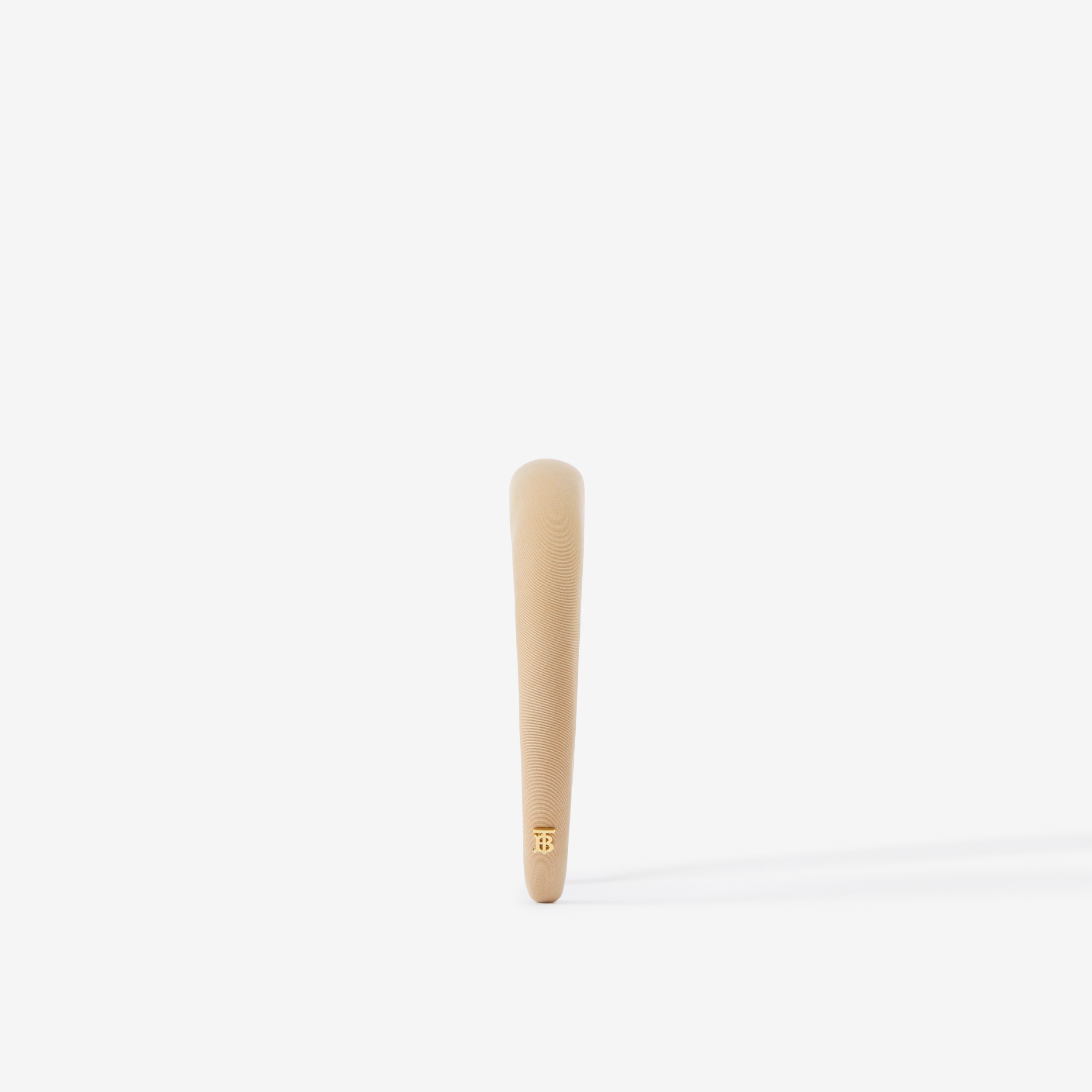 Cerchietto per capelli in gabardine tropicale con monogramma (Miele) - Donna | Sito ufficiale Burberry® - 2