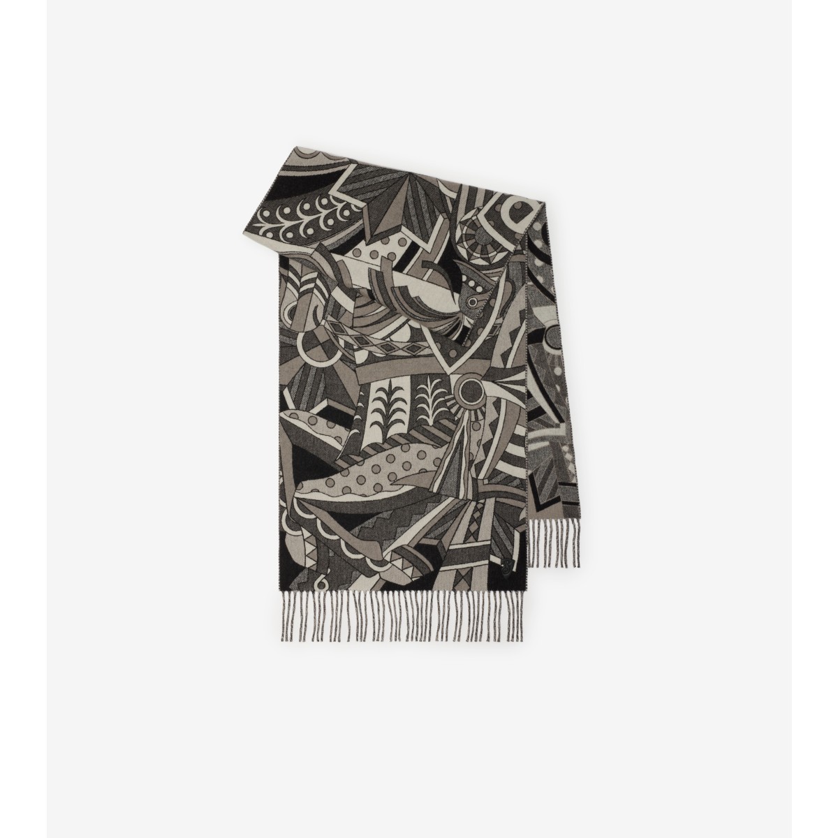 BURBERRY BURBERRY CAROUSEL EKD CASHMERE SCARF 