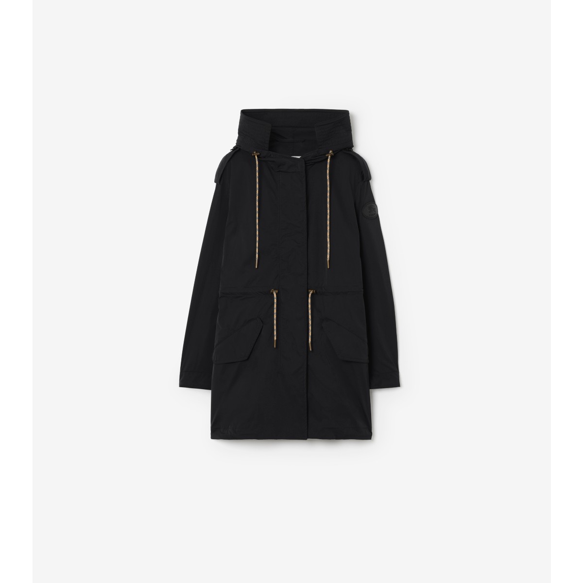  Check Stretch Nylon Parka