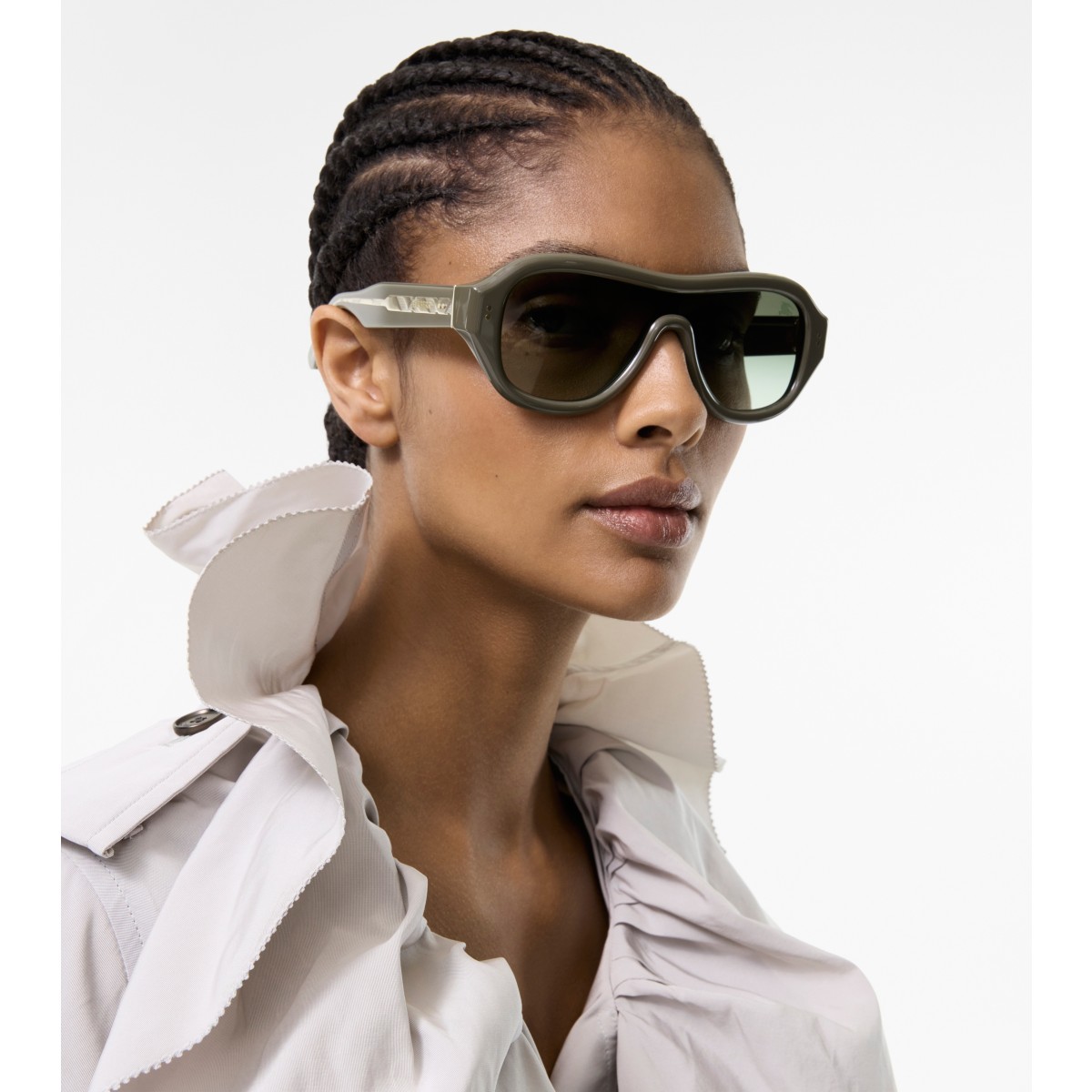  Check Mask Sunglasses
