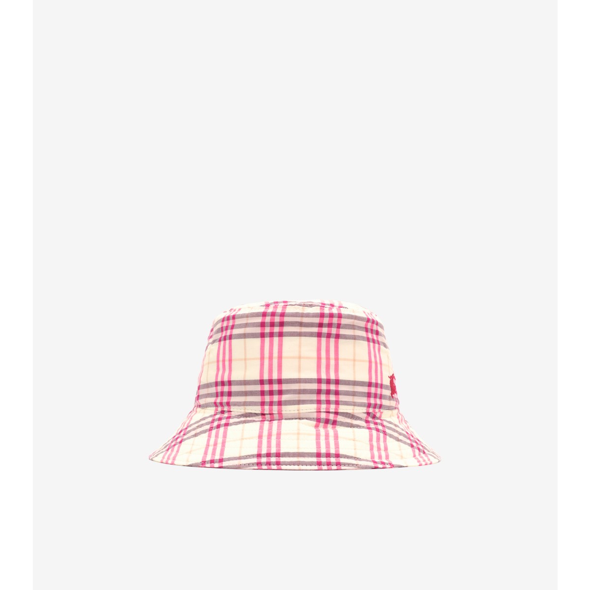  Check Cotton Bucket Hat
