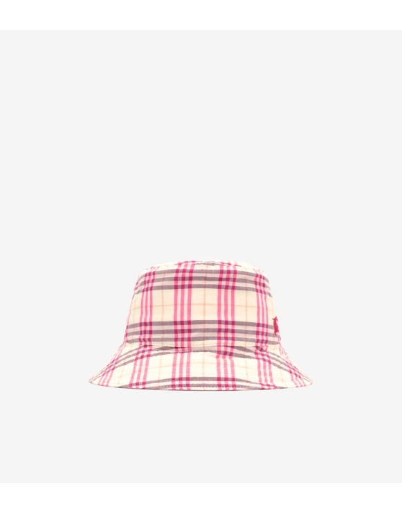 Check Cotton Bucket Hat
