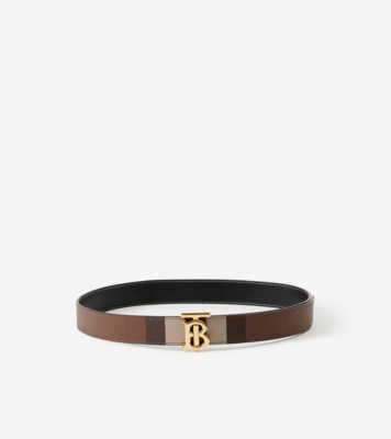 Burberry george house check belt hotsell