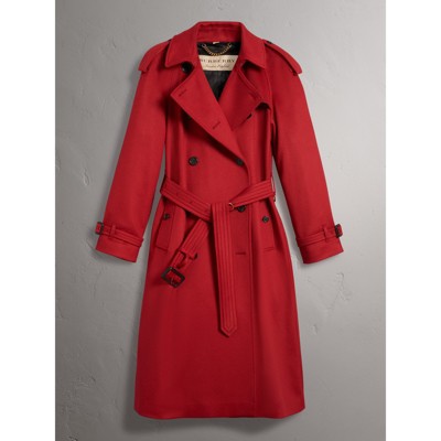 burberry red trench coat