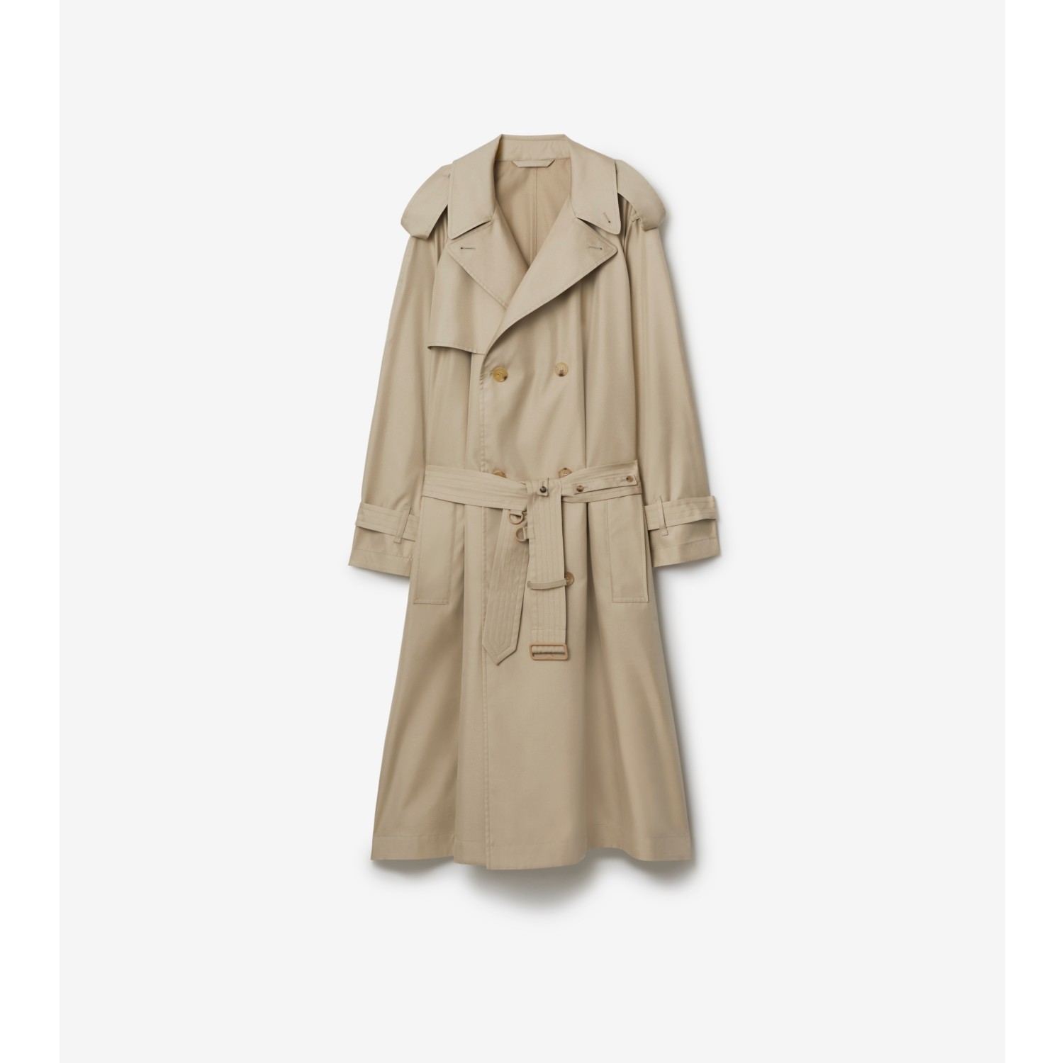 Burberry women's long store trench coat