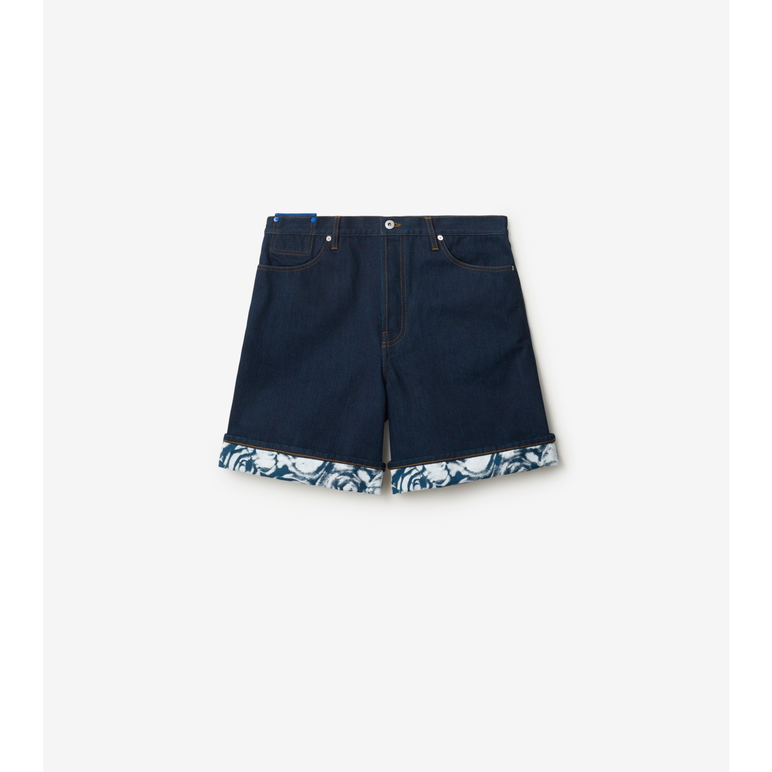 Short en denim pais Bleu Indigo Homme Site officiel Burberry