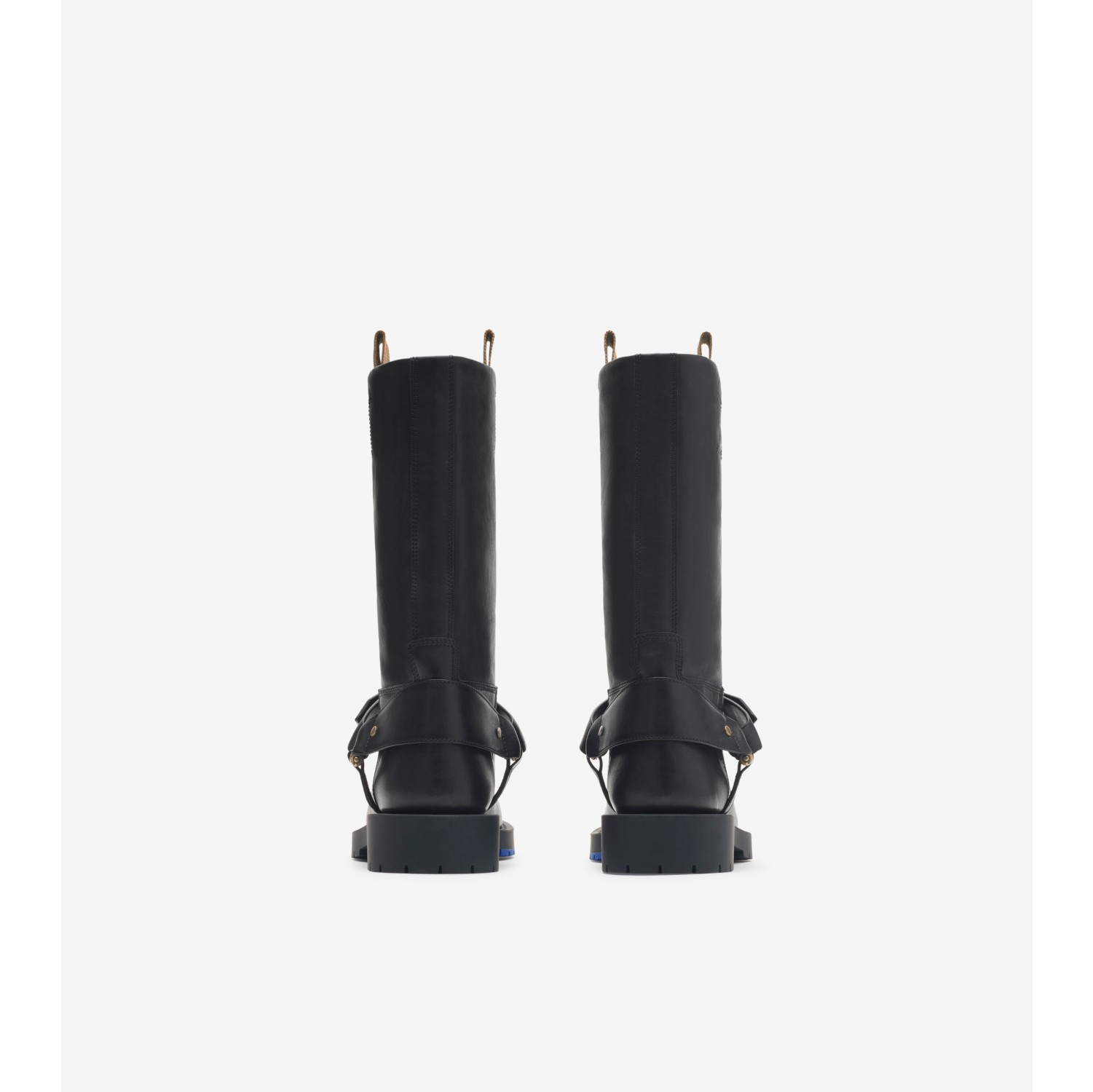Botas Saddle bajas en piel blanda