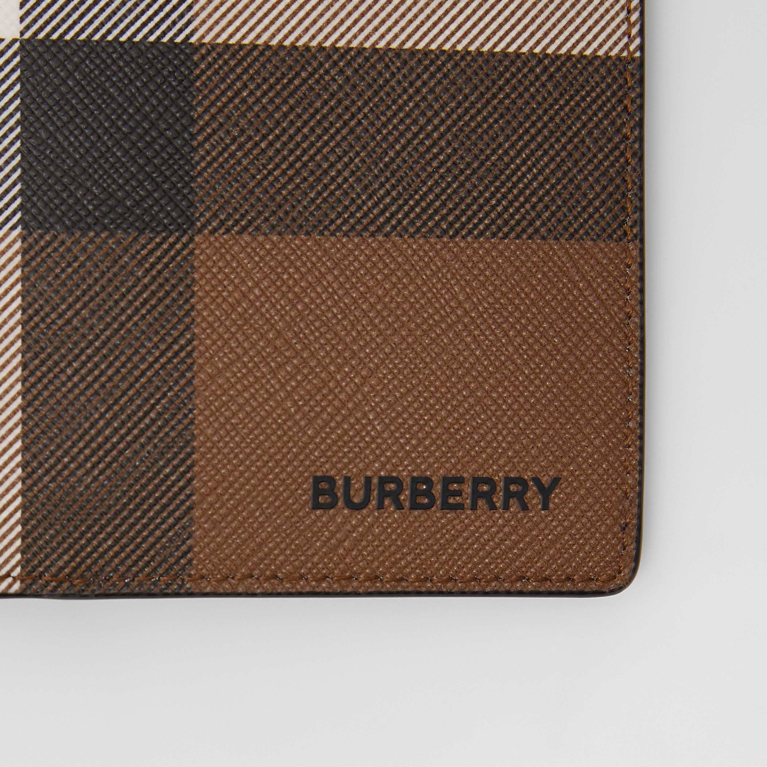 Check Continental Wallet in Dark Birch Brown - Men | Burberry® Official - 3