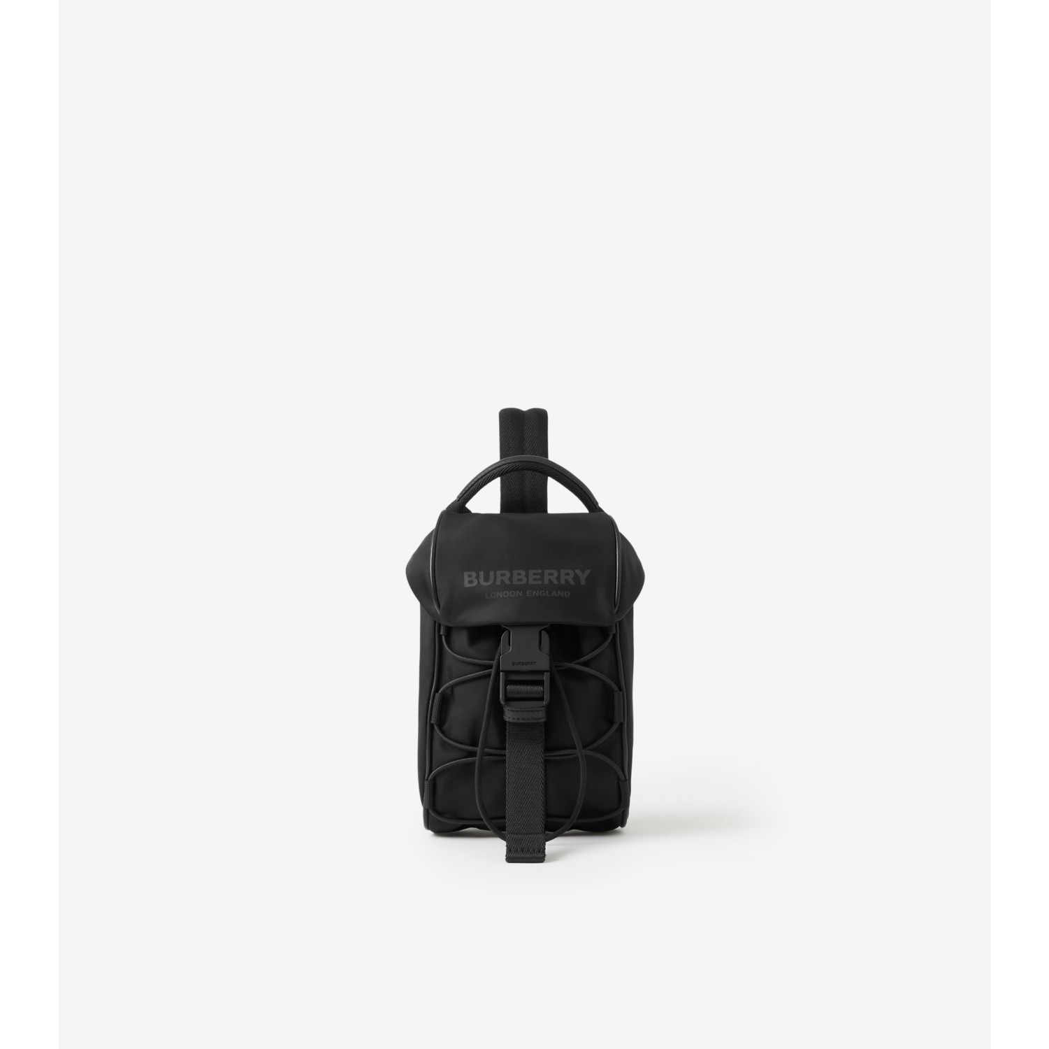 Sling Bag with Printed Strap-Black