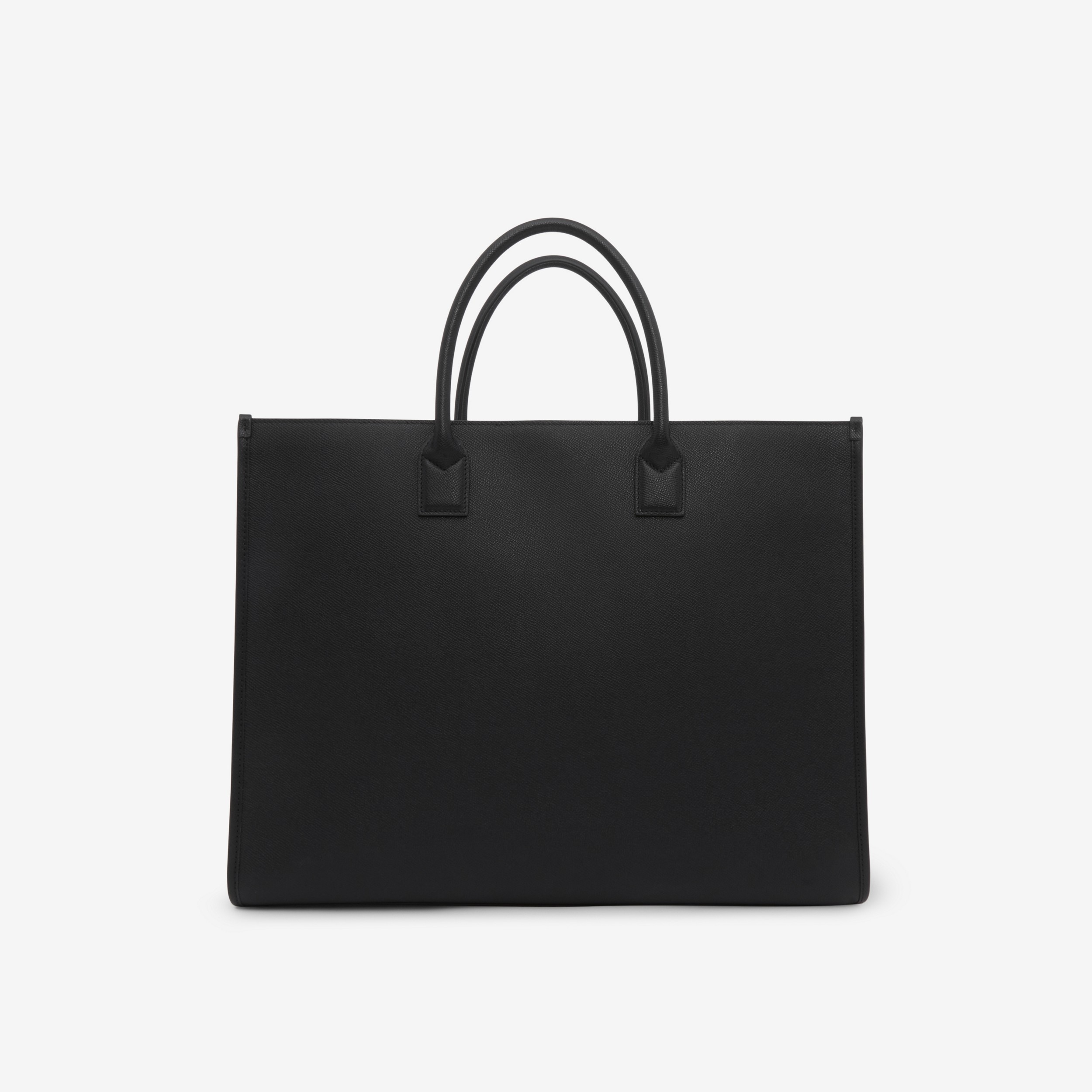 Rabbit Embossed Grainy Leather Tote in Black - Men | Burberry® Official - 4
