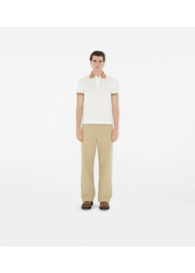 Logo Collar Cotton Polo Shirt