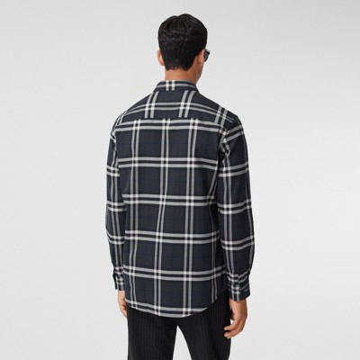 burberry shirt gray