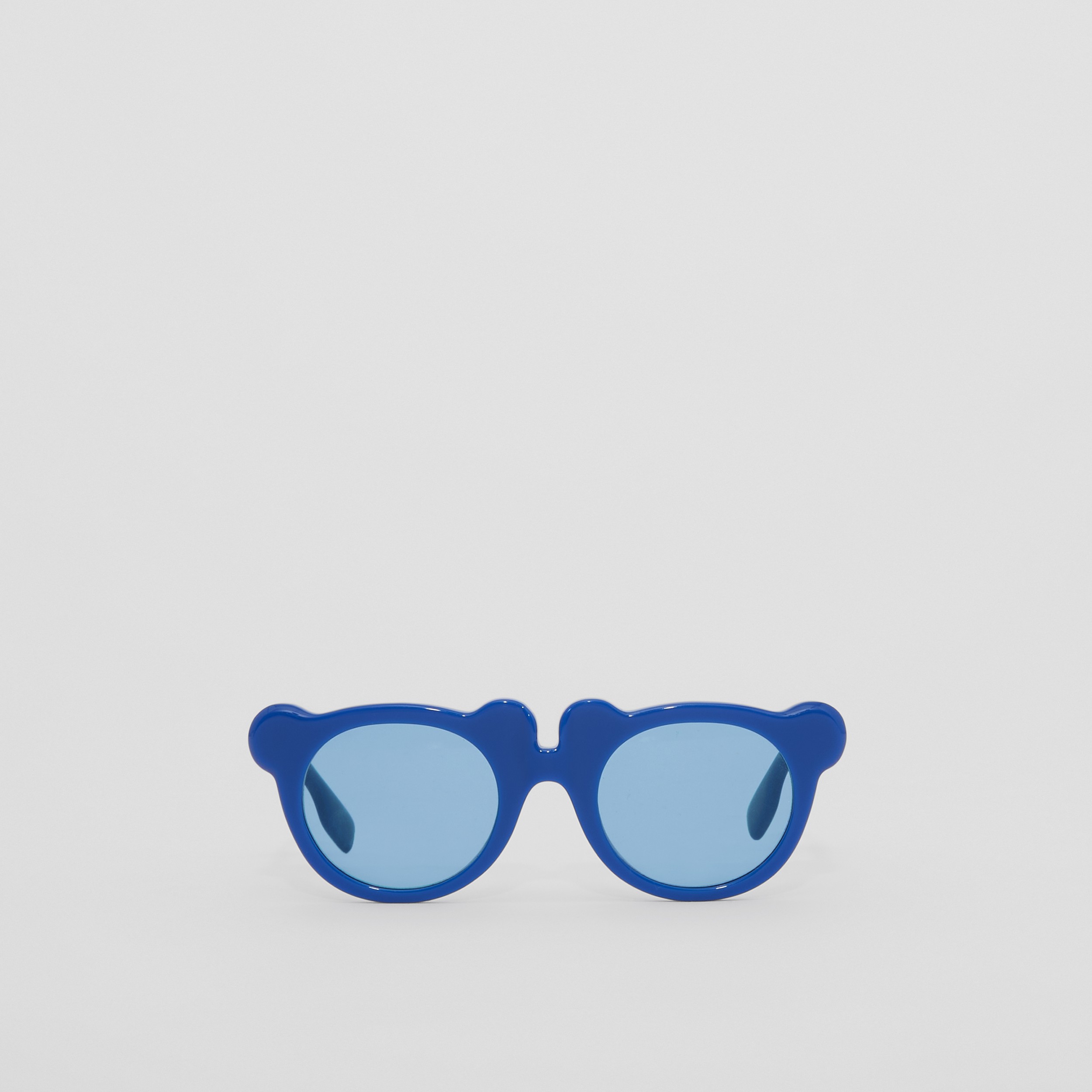 Sonnenbrille mit Teddybär-Gestell aus Bio-Acetat (Canvasblau) | Burberry® - 1