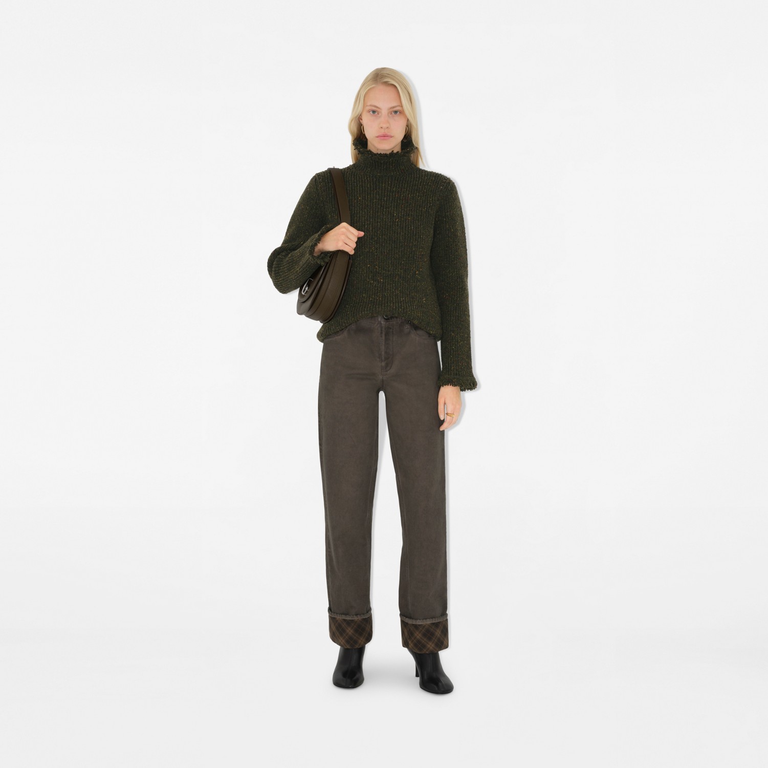 Wool Sweater in Glen - Women | Burberry® Official Wool Sweater in Glen - Women | Burberry® Official