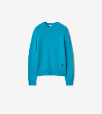 Cashmere Sweater in Atom blue - Women | Burberry® Official