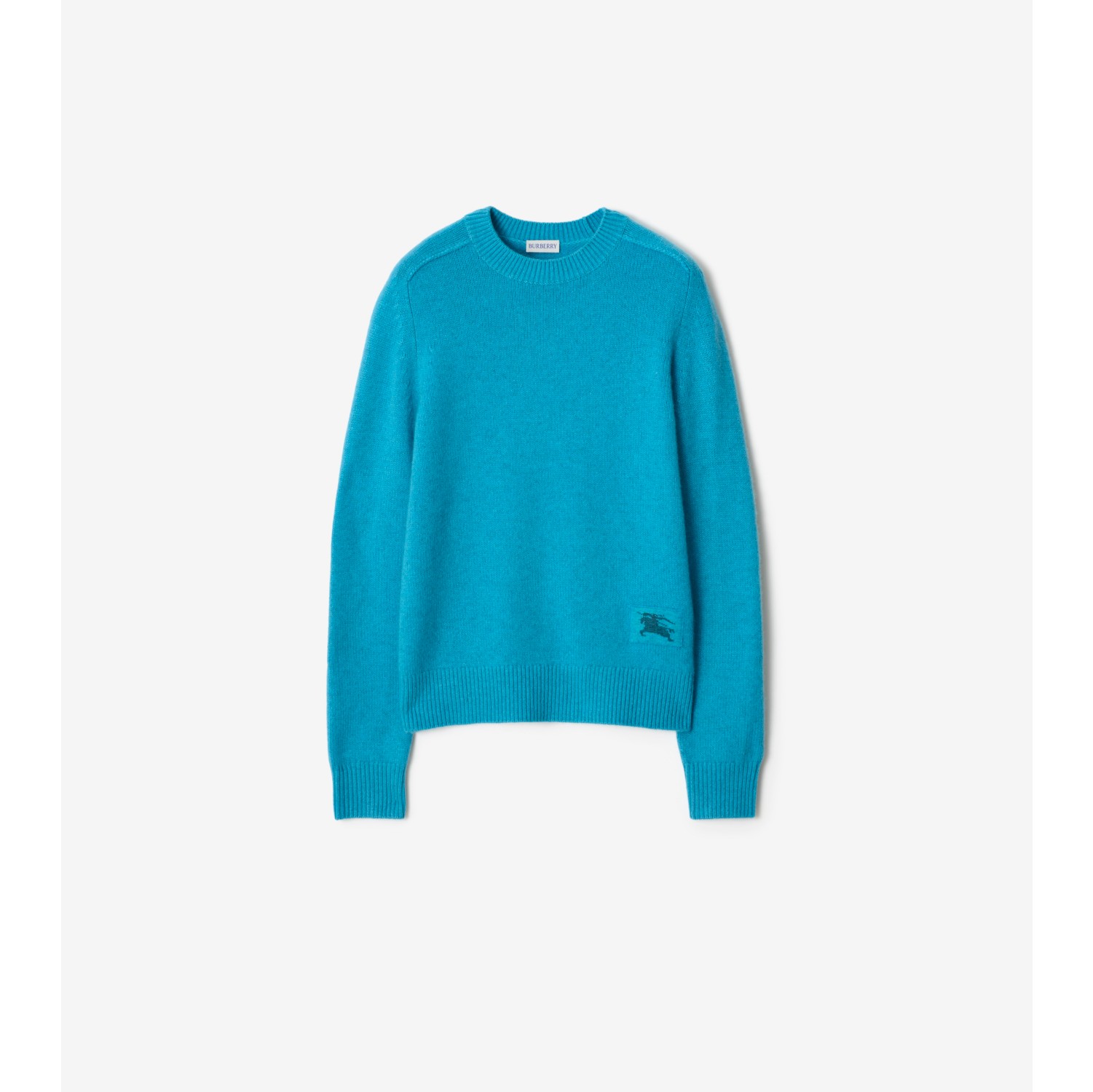 Cashmere Sweater in Atom blue - Women | Burberry® Official