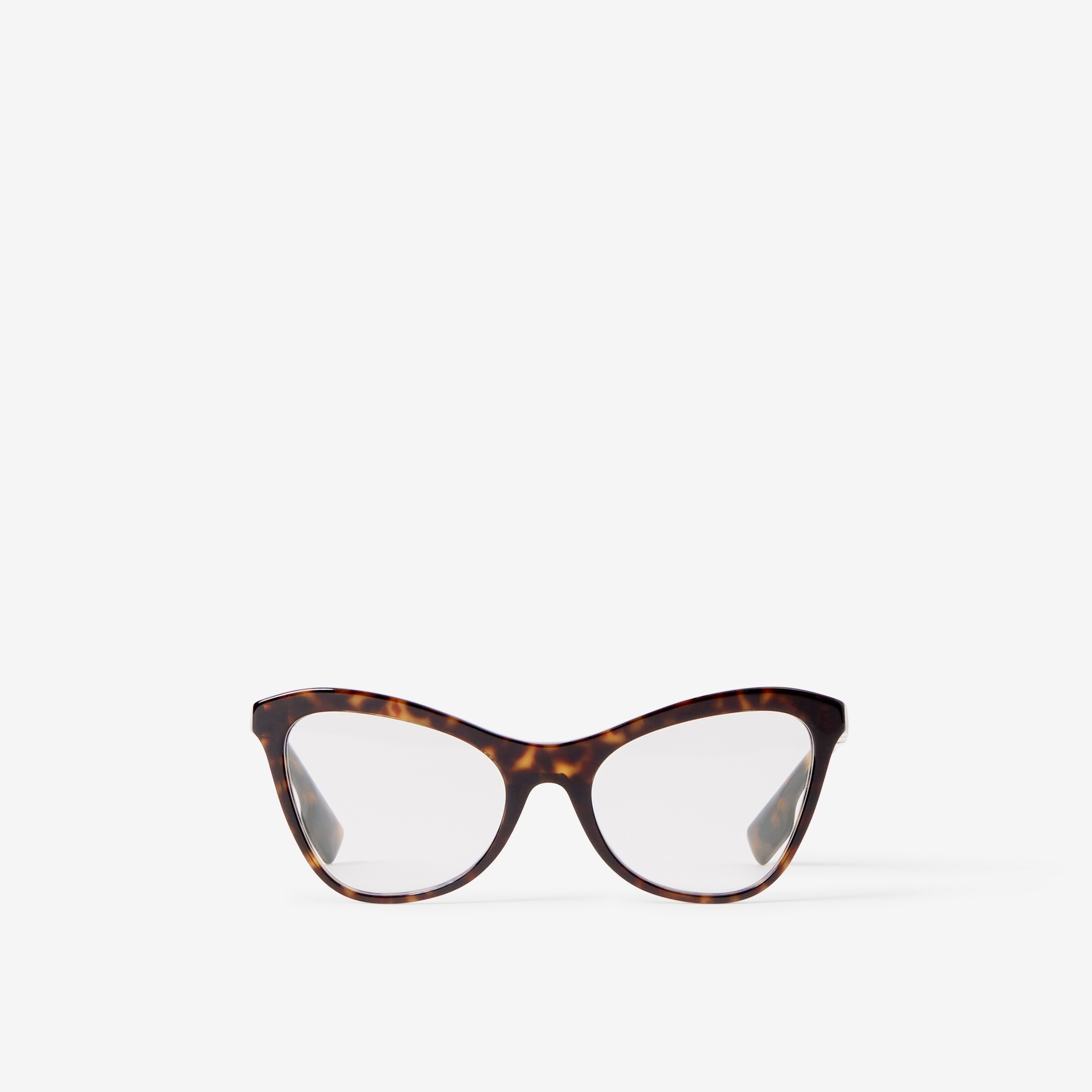 Monture œil-de-chat pour lunettes de vue (Écaille  Tortue Foncé) - Femme | Site officiel Burberry® - 1
