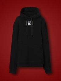 Black Prorsum Label Cotton Hoodie