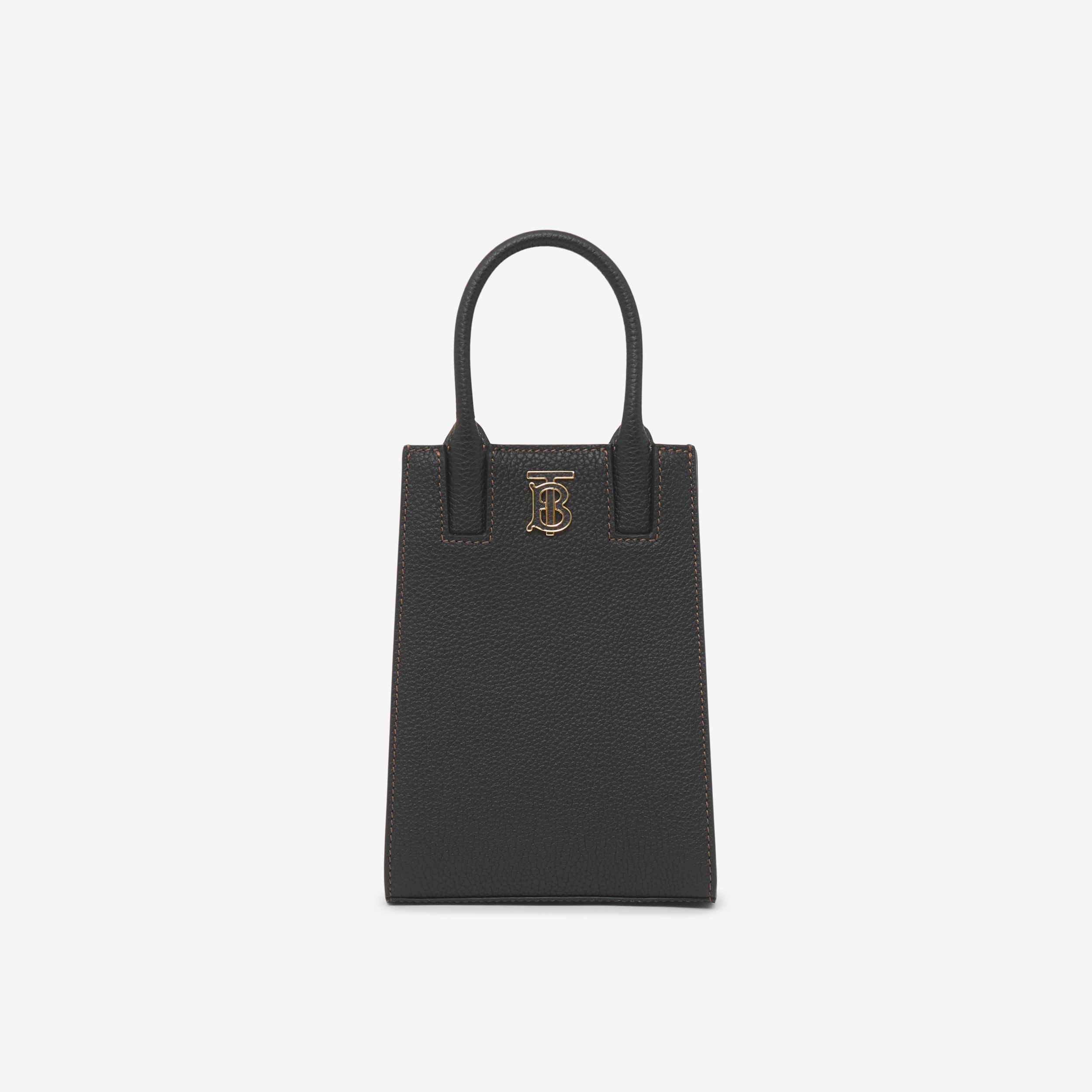 Micro Frances Tote in Black - Women | Burberry® Official - 1