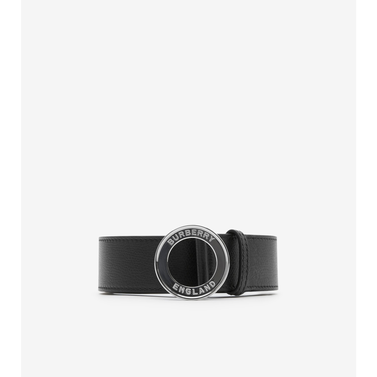 Logo Graphic Leather Belt