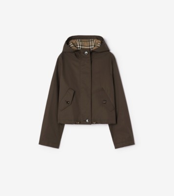Cropped Tropical Gabardine Parka Estuary ®