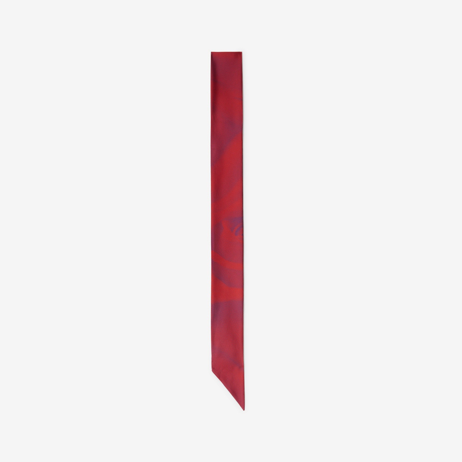 Sciarpa sottile in seta con stampa rose (Pillar) | Sito ufficiale Burberry®