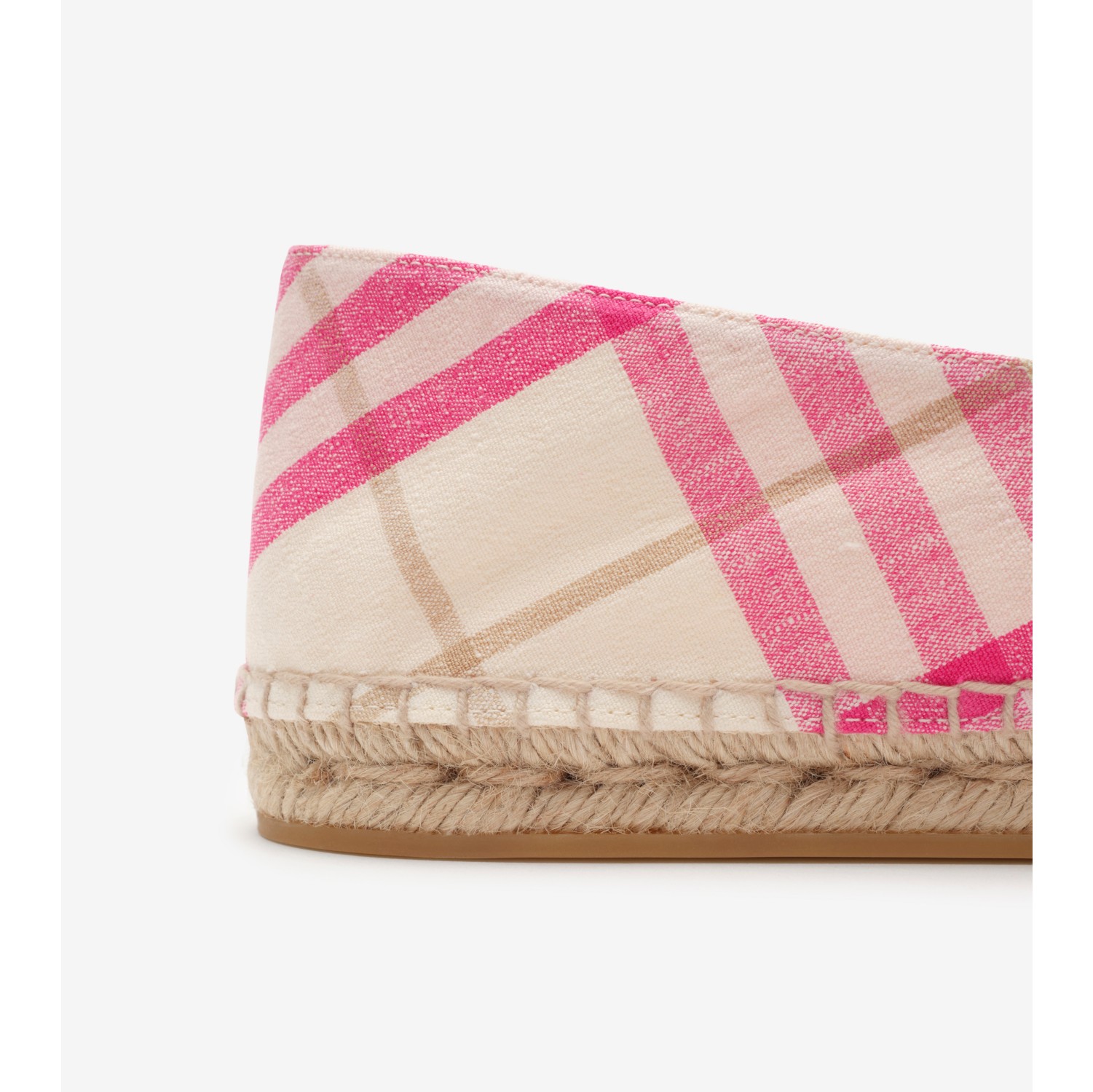 Check Mews Espadrilles​ in Aubergine purple - Women | Burberry® Official