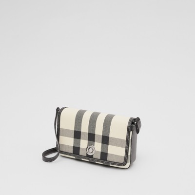 burberry black and white bag