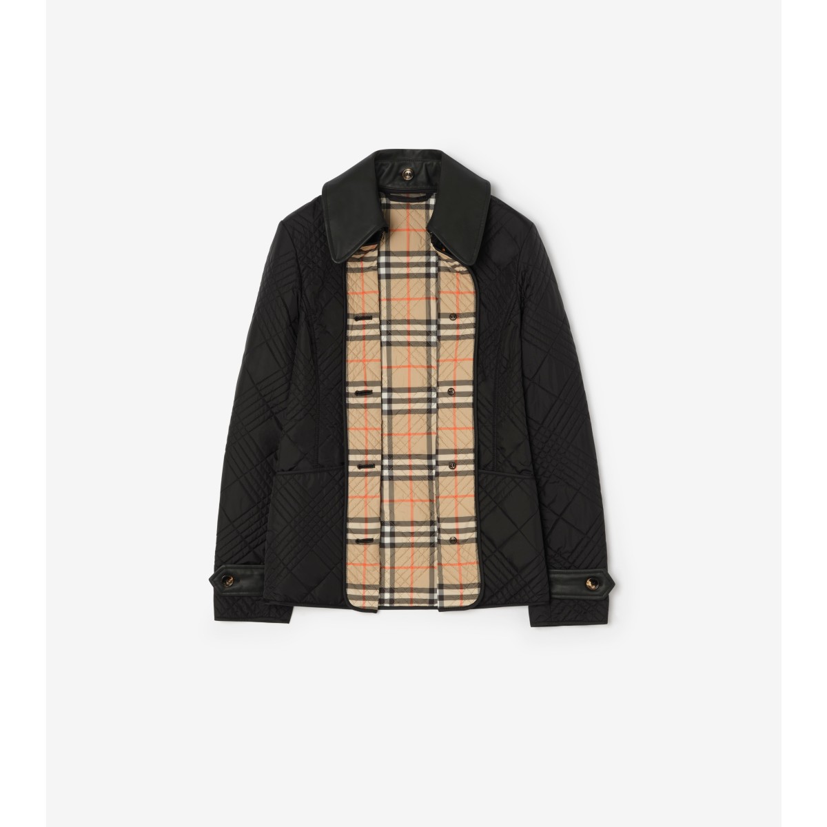  Check Micro -stitch Nylon Jacket