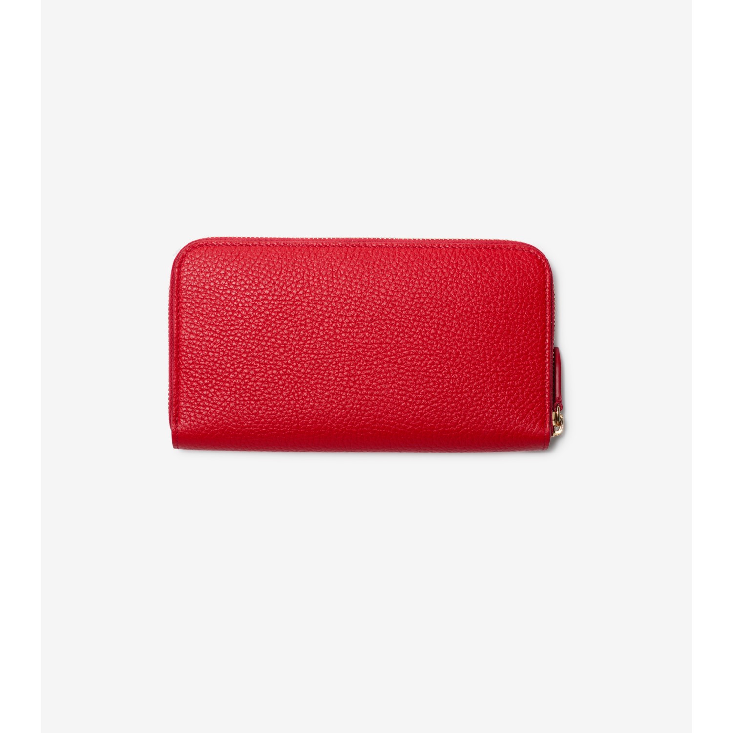 Large Leather Zip Wallet in Bright red - Women | Burberry® Official
