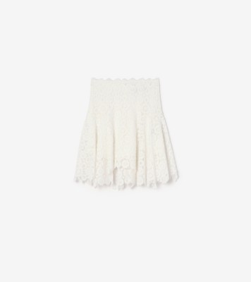 Burberry フローラルレース スカート (チョークホワイト) - ウィメンズ | Burberry®公式サイト