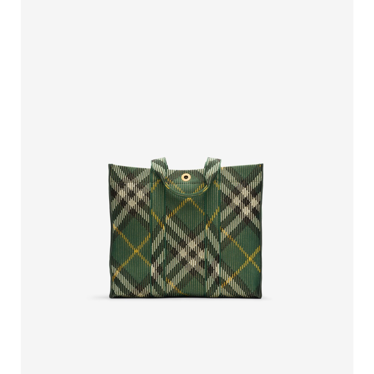 BURBERRY BURBERRY MEDIUM CHECK KNITTED TOTE 