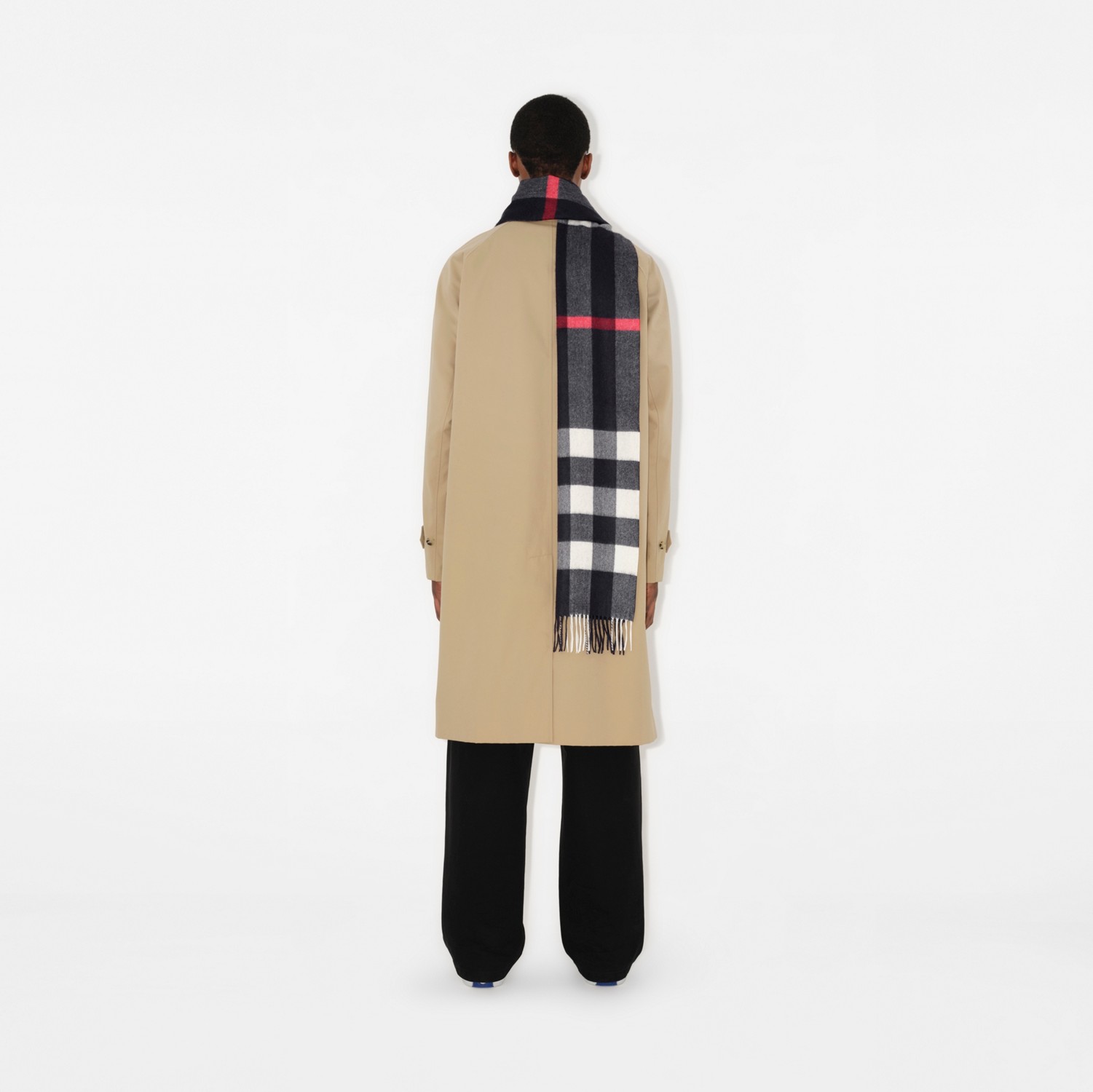 チェック カシミアスカーフ (ネイビー Blue) | Burberry®公式サイト チェック カシミアスカーフ (ネイビー Blue) | Burberry®公式サイト