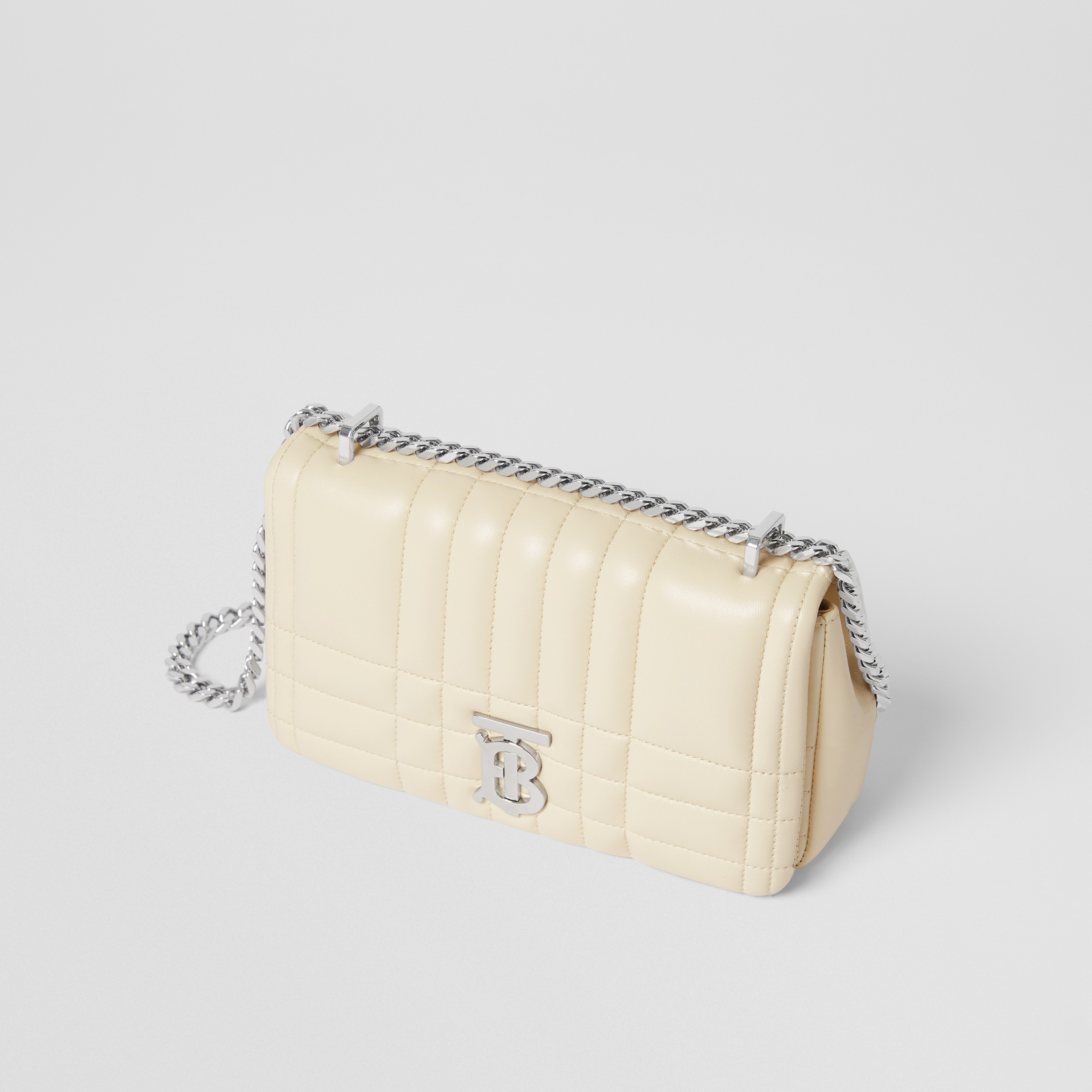 Seem Moderator Degree Celsius Quilted Leather Small Lola Bag in Pale Vanilla - Women | Burberry® Official