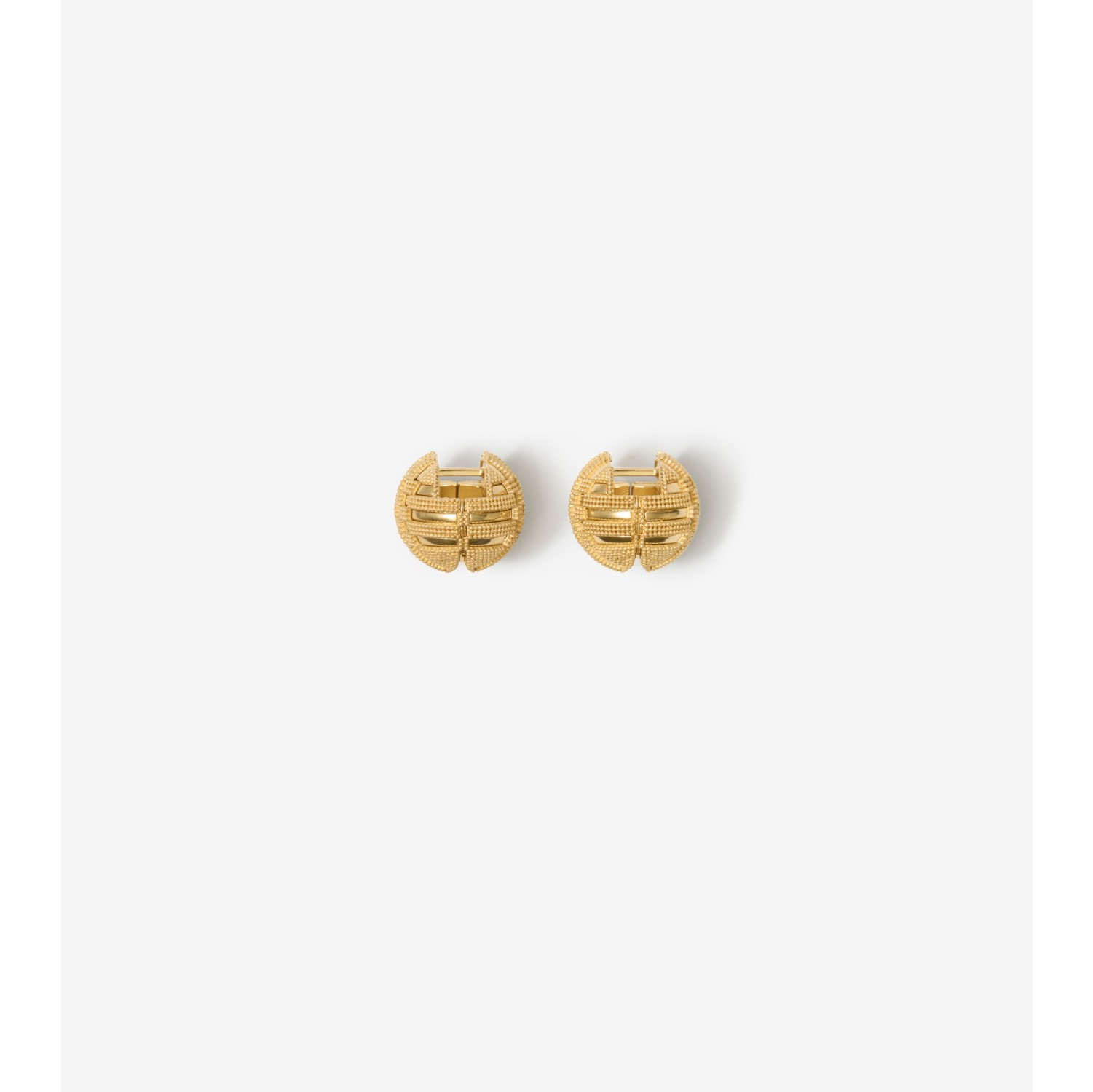 Check Granulation Sphere Earrings