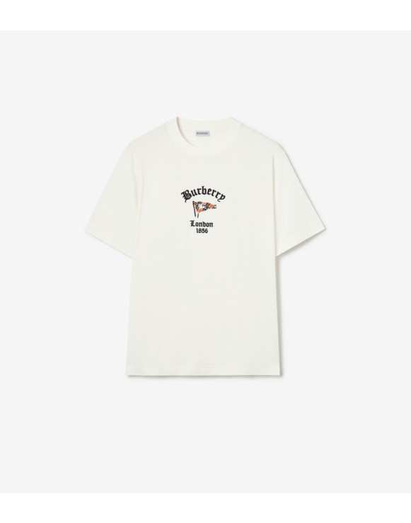 Check Flag Cotton T-shirt