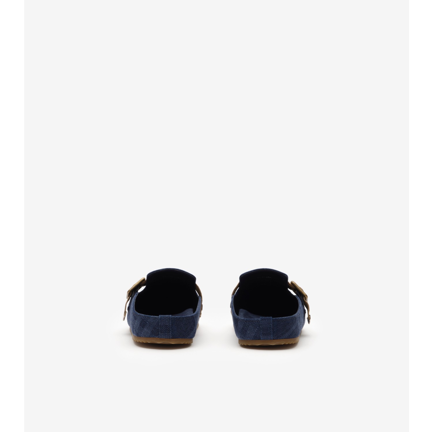 Check Denim Urchin Clogs in Navy - Women | Burberry® Official