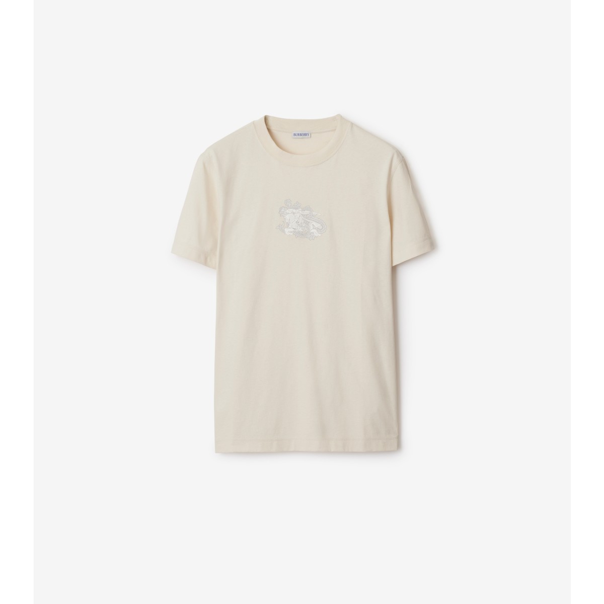 Shop Burberry Paisley Ekd Cotton T-shirt In Tundra